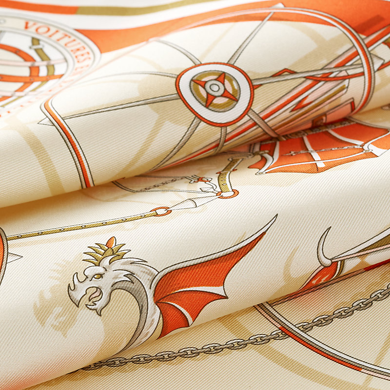 ★HERMES★カレ スカーフ Gavroche 45 Voitures en Equilibre Voitures en Equilibre scarf 45 | Hermès USA